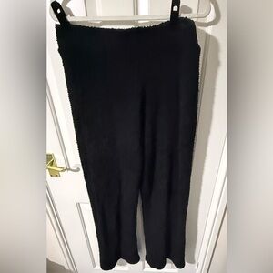 2/$25 PINK Victoria’s Secret Black Sherpa flare Lounge Pants XL